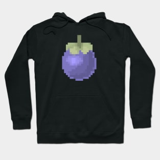 Mangosteen Pixel art, Cute Mangosteen fruit, Thai fruit Hoodie